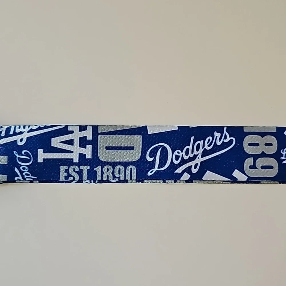 LA Dodgers Lanyard Key Ring ID Badge Holder MLB Baseball Blue Merch NWT
